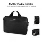 SUBBLIM Maletín con Ratón Select Pack Wired Mouse USB + Laptop bag 15,6" - imagen 3