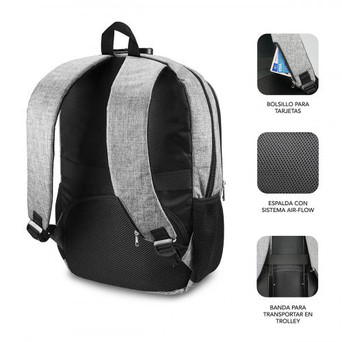 SUBBLIM Mochila para Portátil Urban Lock Backpack 16" Grey - imagen 3