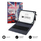 SUBBLIM Funda con Teclado Micro USB - USB C KEYTAB USB 10,1" England - imagen 1