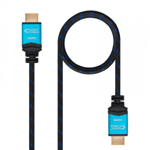 Nanocable Cable HDMI V2.0 4K@60GHz 18 Gbps A/M-A/M, negro, 2.0 m. - imagen 1