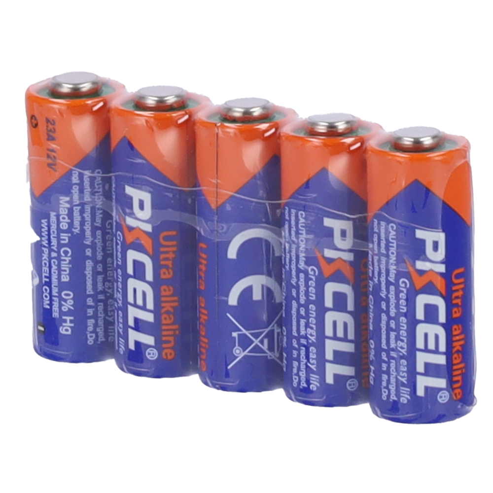 BLANCA 5XCELL-23A-ALKALINE - Pack 5x Pila 23A - PKCELL - Alcalina Zn-MnO2 no recargable - Tensión 12V - Capacidad nominal 50mAh - Precio por pack. Venta en packs de 5ud - imagen 1