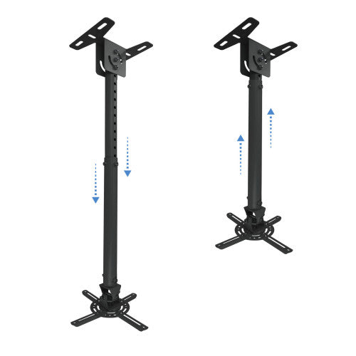 TooQ SOPORTE UNIVERSAL DE TECHO GIRATORIO 360º E INCLINABLE PARA PROYECTOR NEGRO - imagen 3