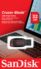 Sandisk Cruzer Blade unidad flash USB 32 GB USB tipo A 2.0 Negro, Rojo - imagen 3