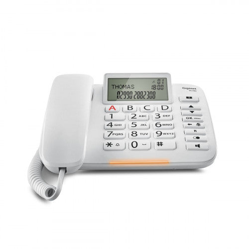 Gigaset DL380 Teléfono analógico Blanco Identificador de llamadas - imagen 3