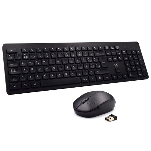 Ewent EW3256 teclado RF inalámbrico QWERTY Español Negro - imagen 1