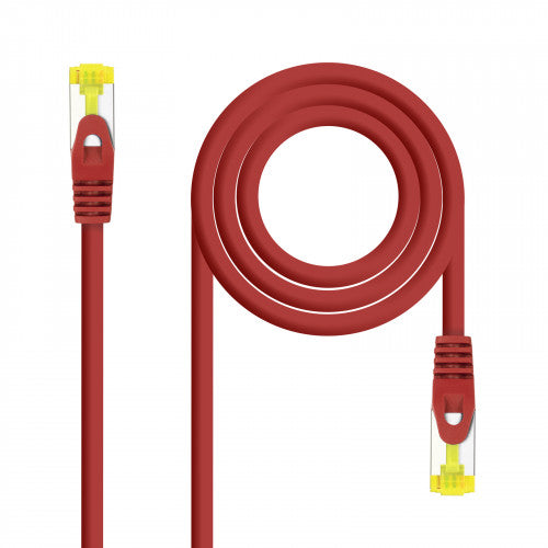 Nanocable Cable de red latiguillo RJ45 LSZH Cat.6A SFTP AWG26, Rojo, 1.0 m - imagen 1