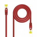 Nanocable Cable de red latiguillo RJ45 LSZH Cat.6A SFTP AWG26, Rojo, 0.5m - imagen 1