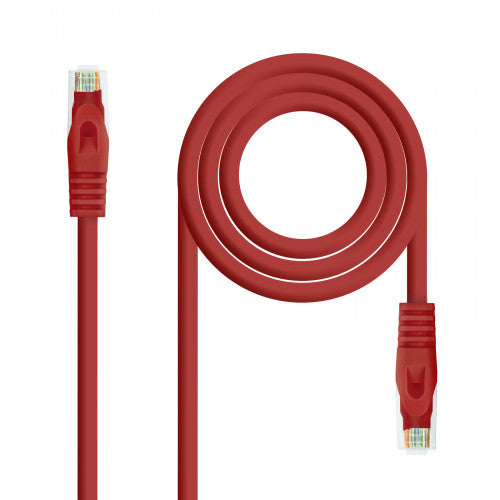 Nanocable Cable de red latiguillo RJ45 LSZH Cat.6A UTP AWG24, Rojo, 2.0m - imagen 1
