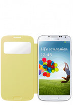 Samsung Funda S View para Galaxy S4 Amarillo Acceso Rápido a Notificaciones, Diseño Elegante - imagen 3