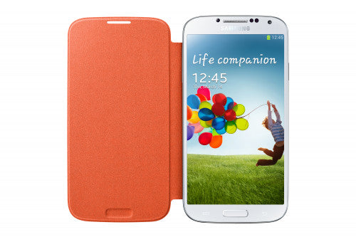 Samsung Funda Flip Cover Galaxy S4 Protección Elegante Color Naranja - imagen 2