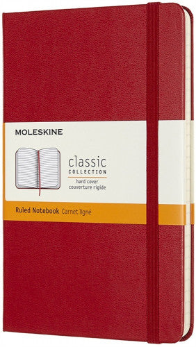 Moleskine LIBRETA CLASICA TAPA DURA ROJA M (11,5X18CM) RAYADA MOLESKINE QP050F2