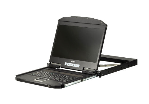 Imagen de Aten CL3700NW consola de rack 47 cm (18.5") 1920 x 1080 Pixeles Metal, De plástico Negro 1U