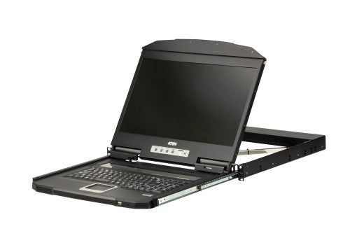 Aten CL3700NW consola de rack 47 cm (18.5") 1920 x 1080 Pixeles Metal, De plástico Negro 1U - imagen 2