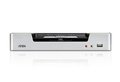 Aten CS1642A interruptor KVM Montaje en rack Negro, Plata - imagen 2