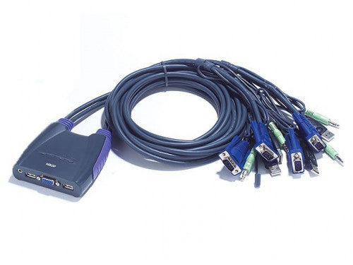 Imagen de Aten CS64US interruptor KVM Azul