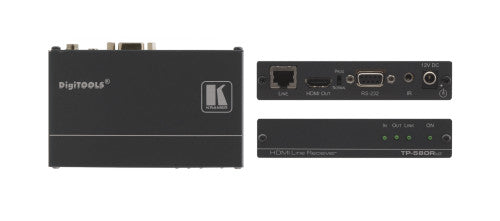 Kramer Electronics TP-580RXR extensor audio/video Receptor AV Negro