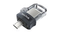 Sandisk Ultra Dual m3.0 unidad flash USB 64 GB USB Type-A / Micro-USB 3.2 Gen 1 (3.1 Gen 1) Negro, Plata, Transparente - imagen 1