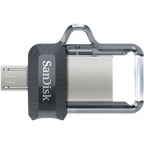 Sandisk Ultra Dual m3.0 unidad flash USB 64 GB USB Type-A / Micro-USB 3.2 Gen 1 (3.1 Gen 1) Negro, Plata, Transparente - imagen 2
