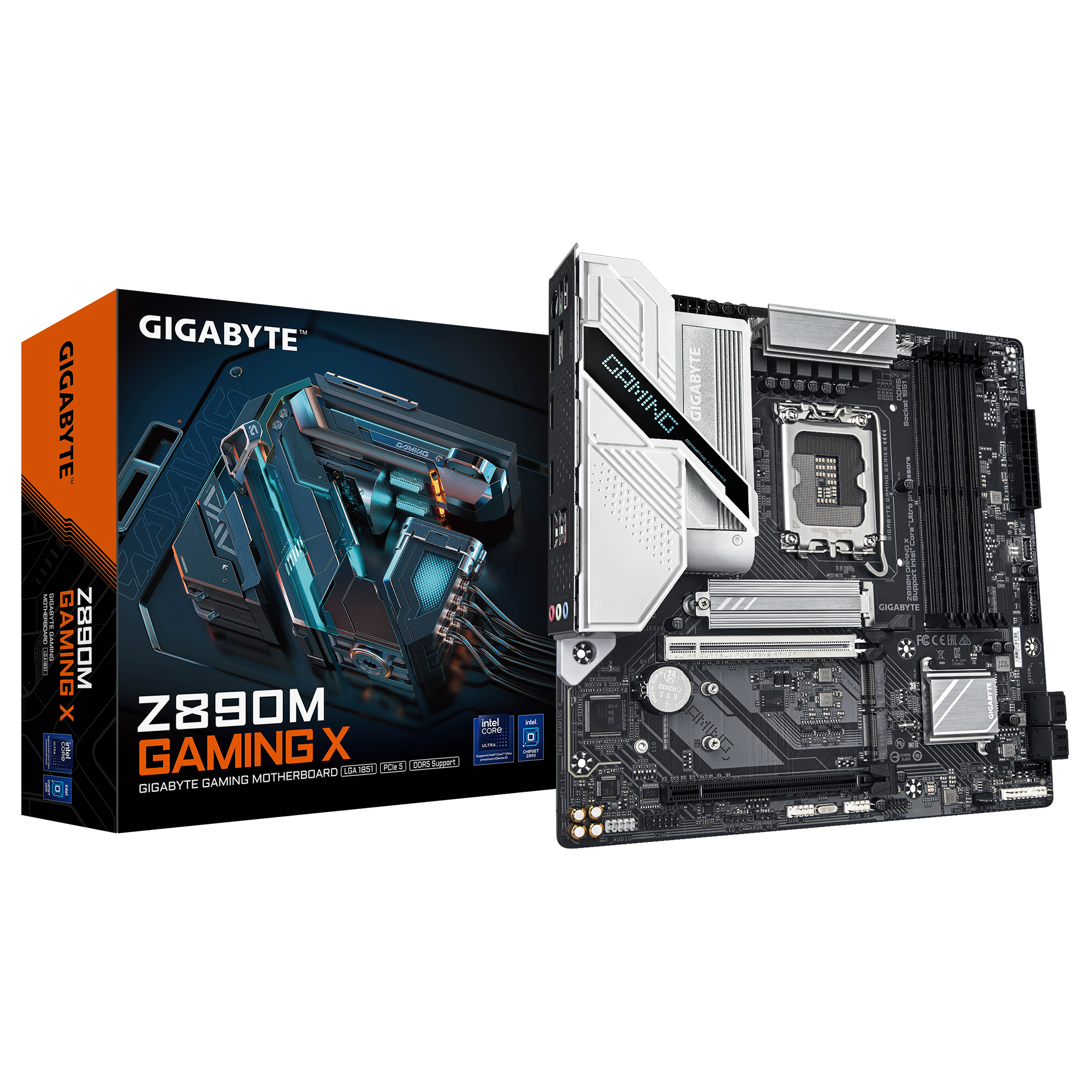 Gigabyte PLACA GIGABYTE Z890M GAMING X,INTEL,1851,Z890,4DDR5,WIFI,MATX - imagen oficial Gigabyte