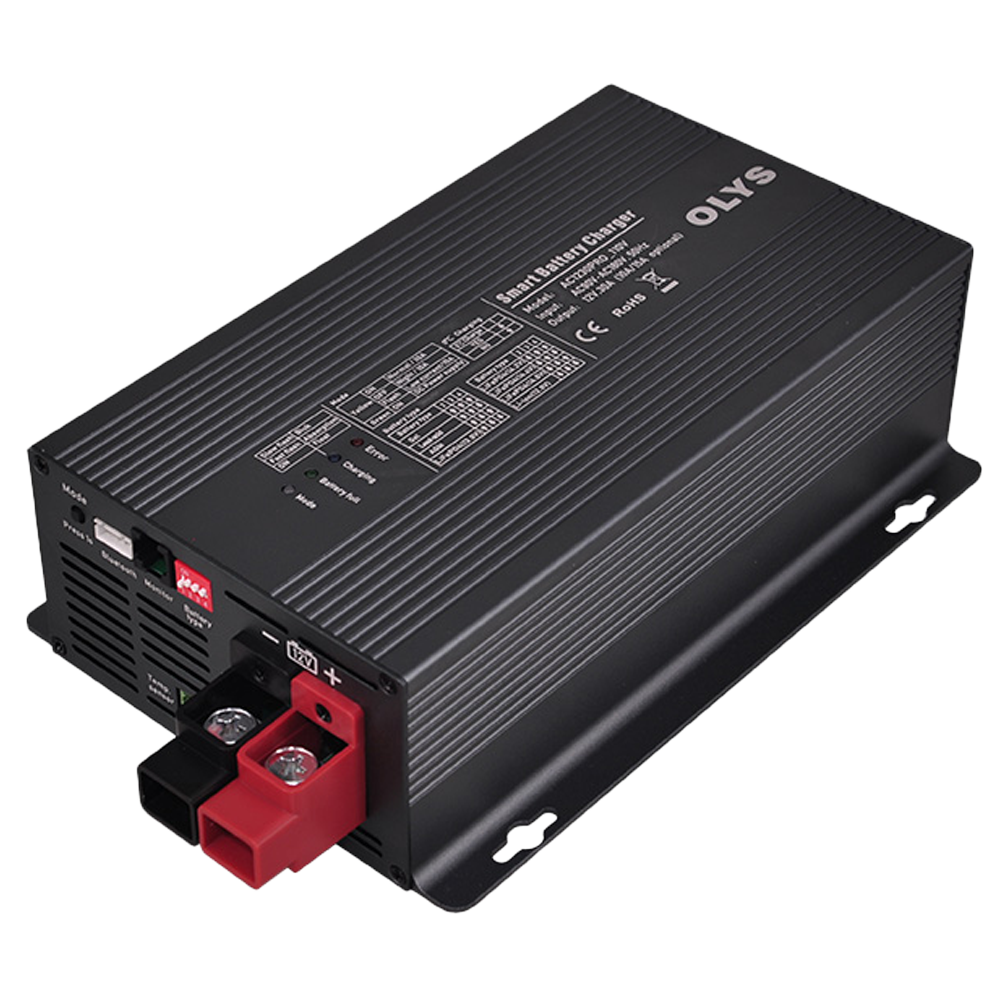 MARCA BLANCA AC-1230PRO - Cargador inteligente de baterías - Entrada AC - 4 modos de trabajo - Corriente ajustable - Compatible con multitud de baterías - Comunicación BT opcional (App) - imagen 1