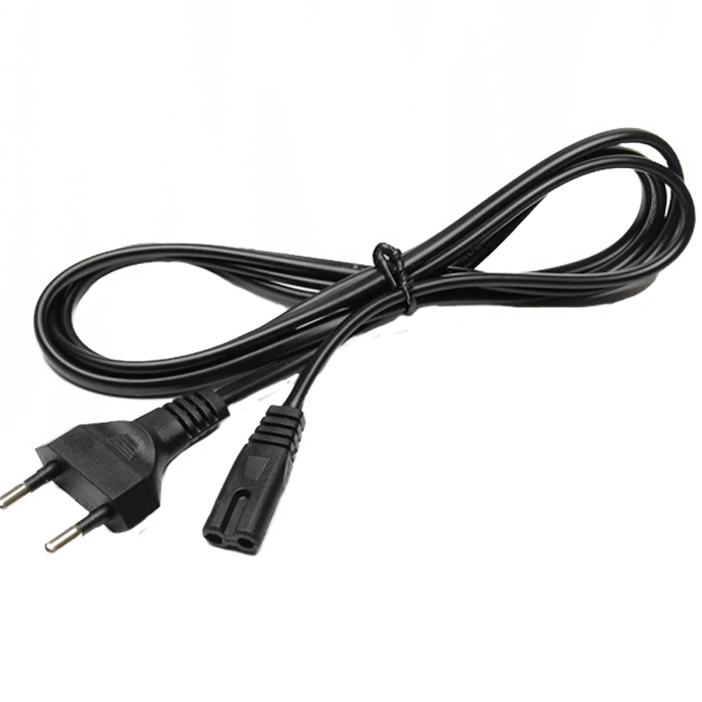 MARCA BLANCA AC-EU-C7 - Cable a enchufe - Adaptador de CA - Compatible con enchufes Tipo F - 250VAC / 2.5A - 150cm de largo - imagen 1