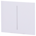AJAX AJ-CENTERBUTTON-2G-W-VERT - Panel táctil para interruptor doble vertical - Compatible con AJ-LIGHTCORE-2G-VERT - Retroiluminación LED - Panel táctil central sin contacto - Color blanco - Ajax - LightSwitch CenterButton Vertical - imagen 1
