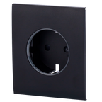 AJAX AJ-CENTERCOVER-B - Tapa central para enchufe básico tipo F - Compatible con AJ-OUTLETCORE-BASIC - Protección contra polvo, salpicaduras, objetos - Sin monitorizacion de consumo - Sin control remoto - Color negro - imagen 1
