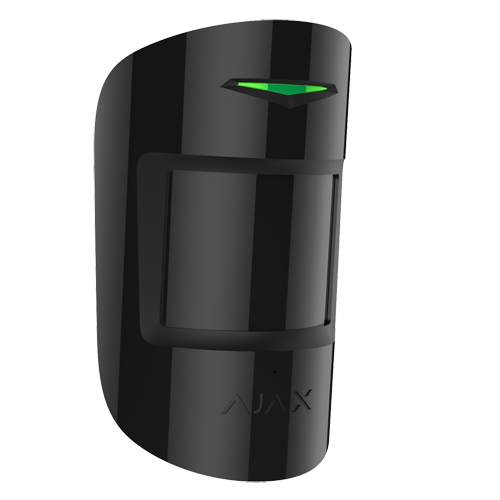 AJAX AJ-COMBIPROTECT-B - Detector PIR y rotura de cristal - Grado 2 - Inalámbrico 868 MHz Jeweller - Inmunidad ante mascotas - Sensibilidad ajustable - Rango de detección PIR 12 m - Rango de detección rotura de cristal 9 m - imagen 1