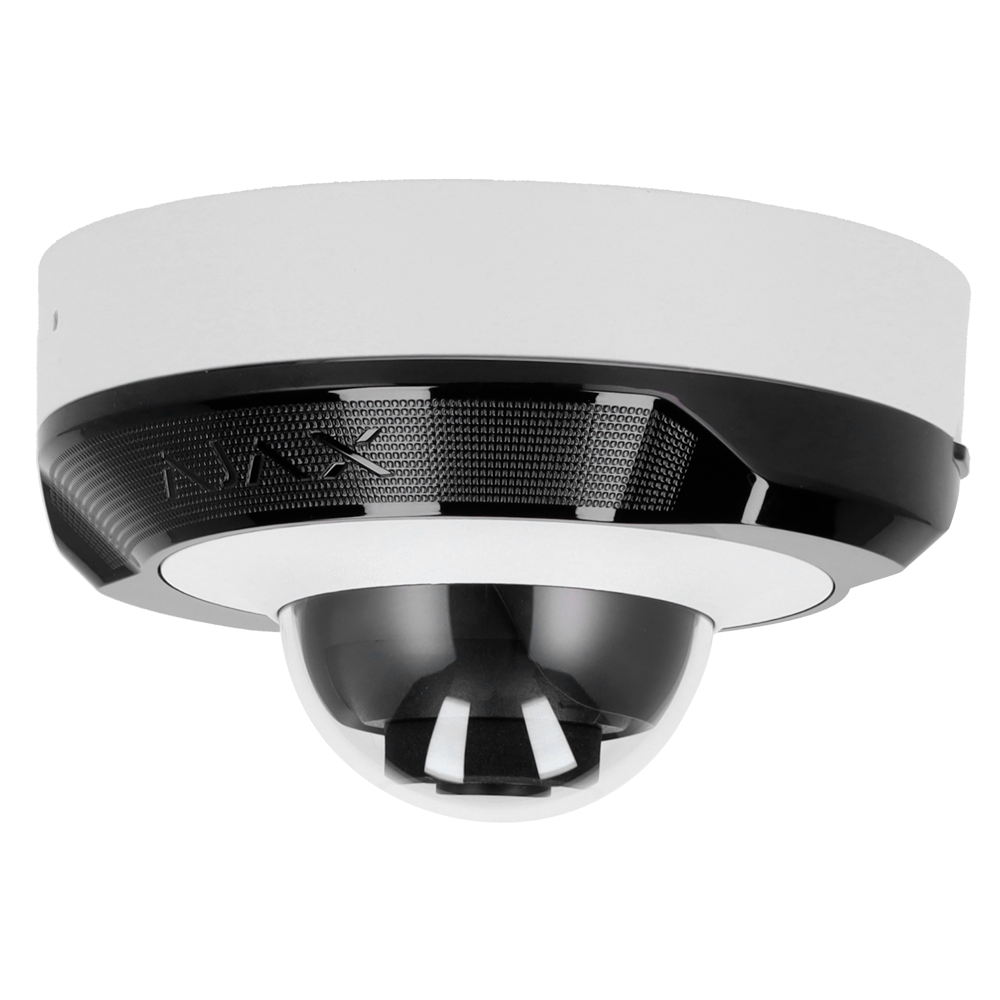 AJAX AJ-DOMECAM-MINI-5-W - Cámara IP 5 Megapixel Ajax - Progressive Scan CMOS - Lente 2.8 mm, Ranura MicroSD hasta 256GB - IR LEDs Alcance 15m, PoE 802.3at - Con Inteligencia Artificial - Color blanco - imagen 1
