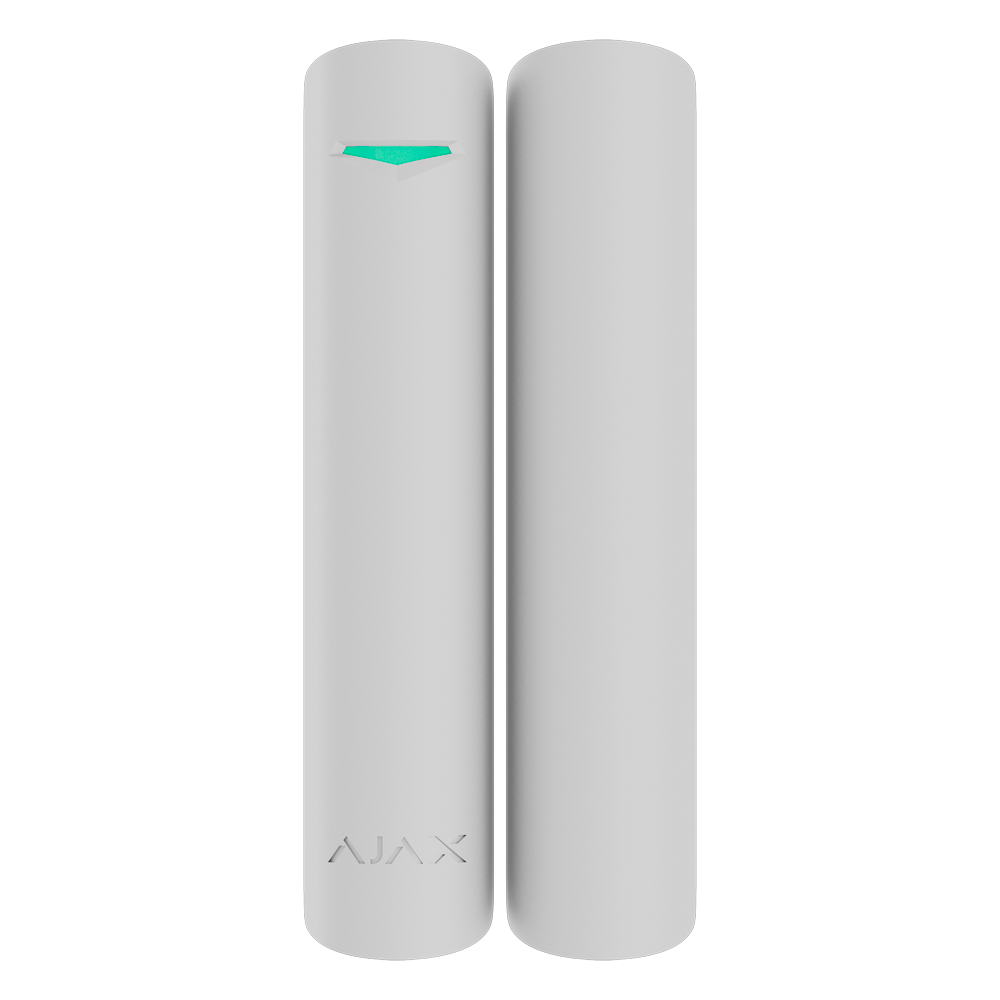 AJAX AJ-DOORPROTECT-G3-W - Contacto magnético - Certificado NFA2P y grado 3 - Detector impacto e inclinación - Inalámbrico 868 MHz Superior Jeweller - Antienmascaramiento magnético - Alcance vía radio hasta 3.000 m - 2 relés reed: instalación de imán a am - imagen 1