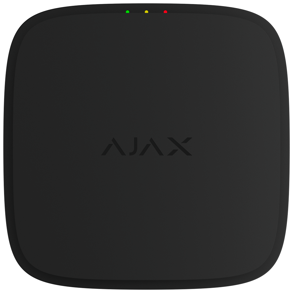 AJAX AJ-EN54-SMOKE-SOUNDER-B - Detector óptico con sirena inalámbrico - Sensor de humo óptico de doble espectro - Evita respuestas por vapor de agua - Volumen del sonido hasta 95 dB - Control y configuración remotos en las apps Ajax - Posibilidad de susti - imagen 1