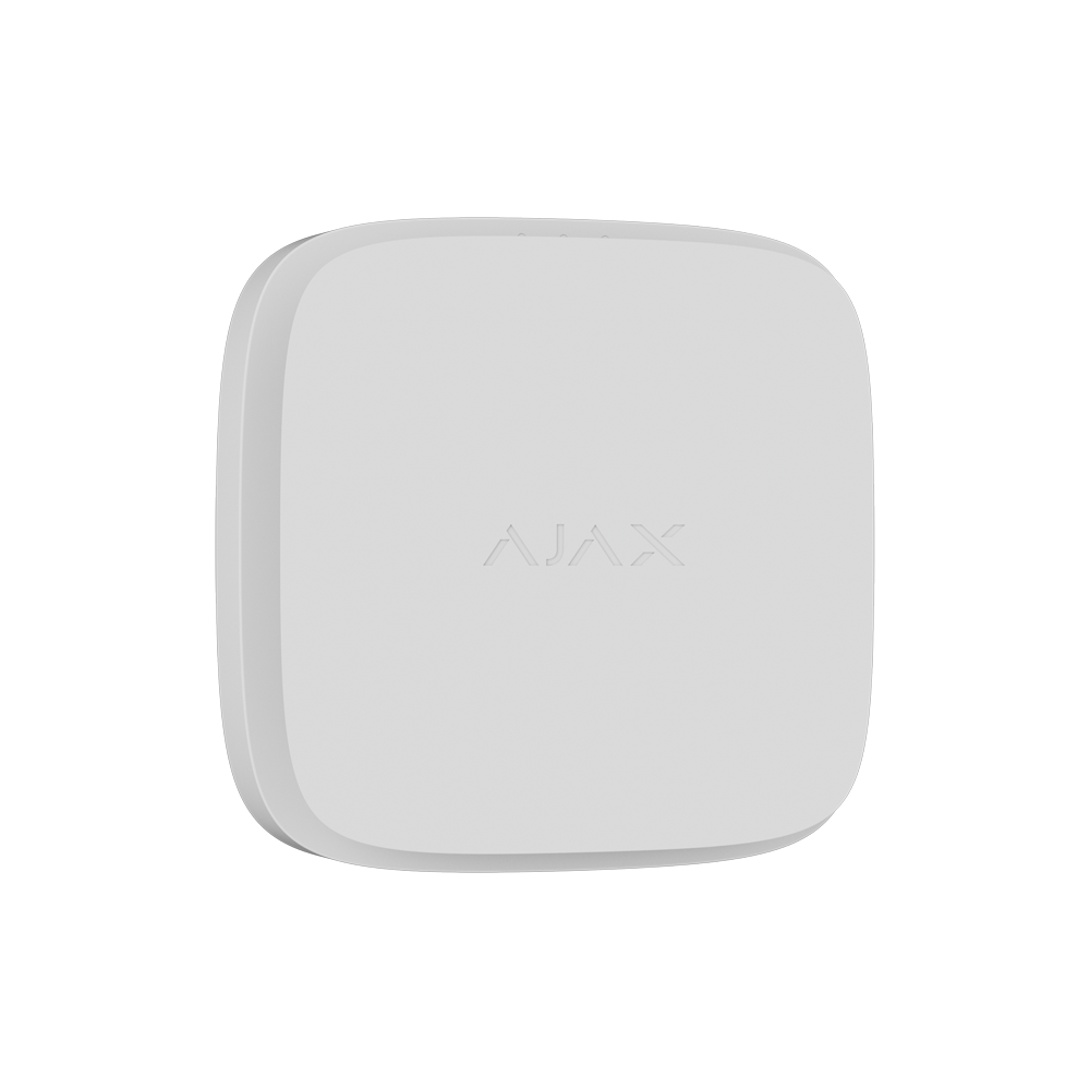 AJAX AJ-FIREPROTECT2-C-RB-W - Detector de CO - Baterías reemplazables - Inalámbrico 868 MHz Jeweller - Sirena 85 dB incorporada - Permite funcionamiento autónomo - Certificado EN 50291 - - imagen 1