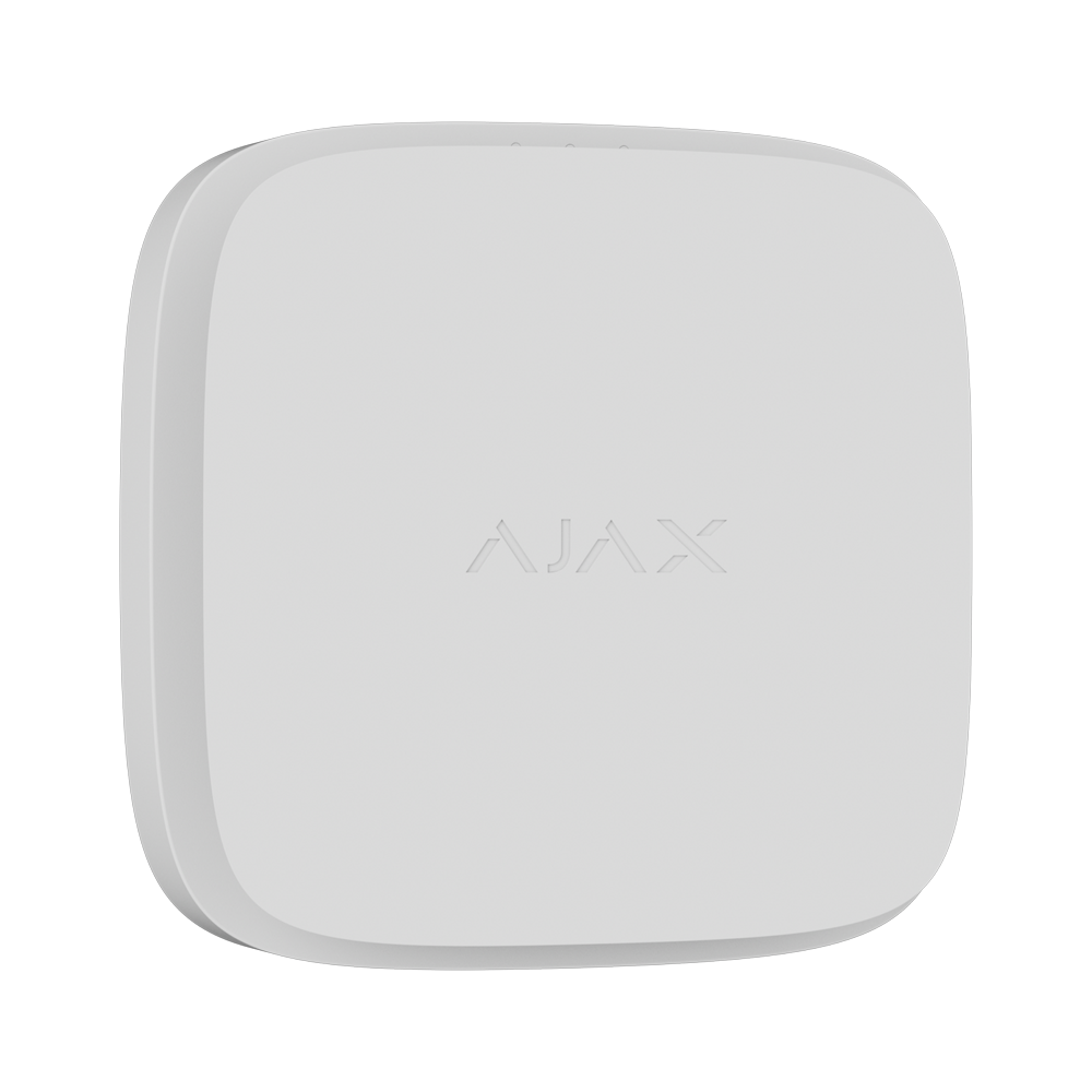 AJAX AJ-FIREPROTECT2-HS-SB-W - Detector de humo y termovelocimétrico - Baterías integradas - Inalámbrico 868 MHz Jeweller - Sirena 85 dB incorporada - Permite funcionamiento autónomo - Certificado EN 14604 - - imagen 1