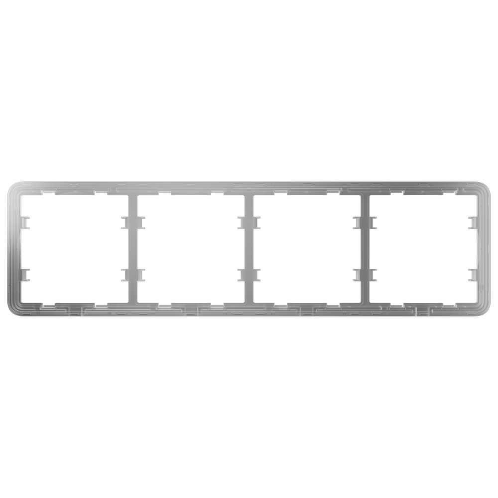 AJAX AJ-FRAME-4 - Marco para cuatro dispositivos - Compatible con 2 x AJ-SIDEBUTTON - Compatible con 2 x AJ-CENTERBUTTON - Ajax - LightSwitch Frame (4 seats) - imagen 1