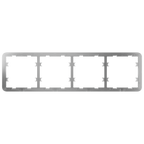 AJAX AJ-FRAME-4 - Marco para cuatro dispositivos - Compatible con 2 x AJ-SIDEBUTTON - Compatible con 2 x AJ-CENTERBUTTON - Ajax - LightSwitch Frame (4 seats) - imagen 1