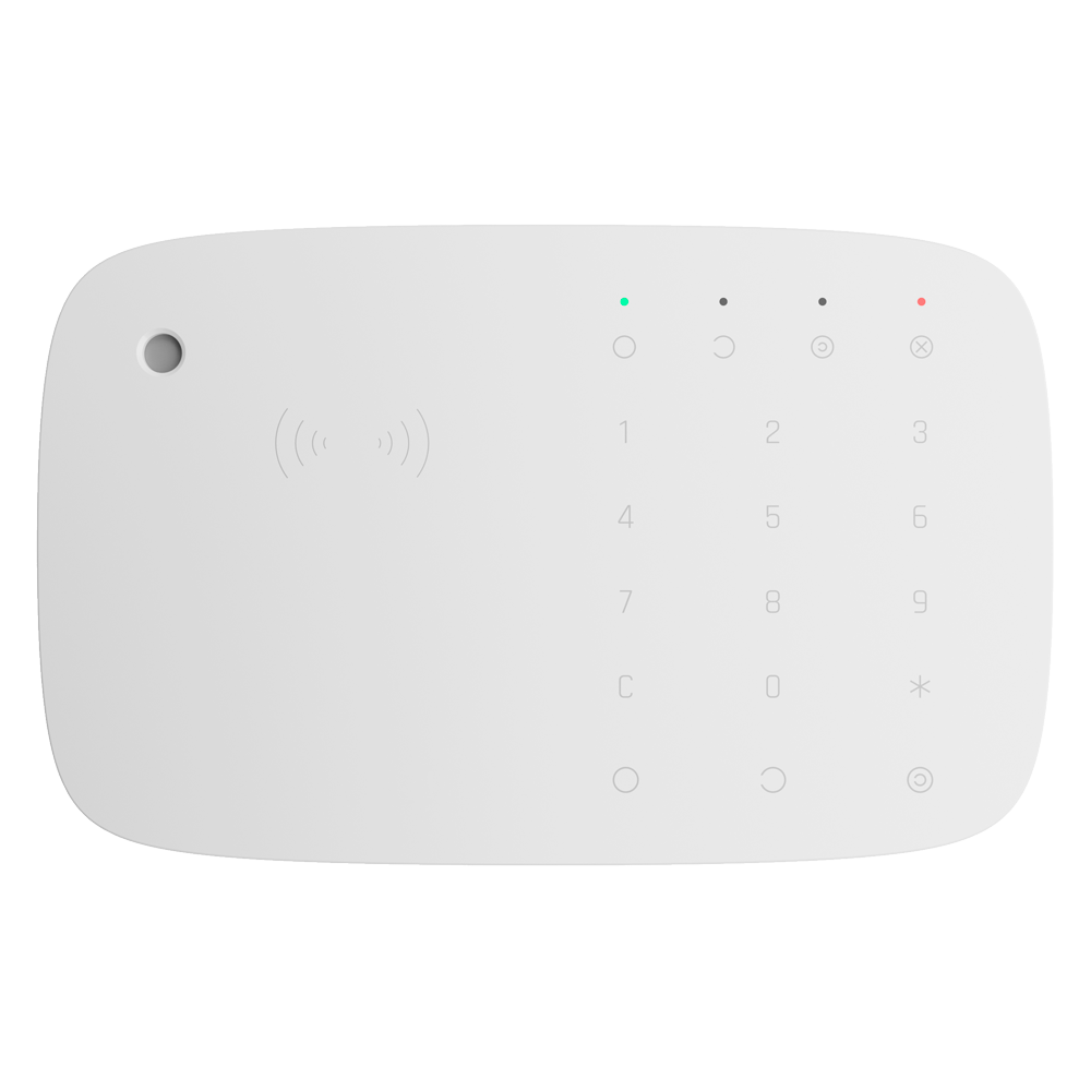 AJAX AJ-KEYPADCOMBI-W-DUMMY - Carcasa para teclado con sirena y lector RFID - AJ-KEYPADCOMBI-W - Instalación sencilla - Plástico ABS - Color blanco
