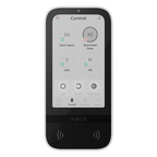 AJAX AJ-KEYPADTOUCHSCREEN-G3-W - Teclado con pantalla táctil y RFID - Grado 3 - Inalámbrico 868 MHz Superior Jeweller - Armado/desarmado total o por grupos - Control de los escenarios de automatización - Autenticación: códigos, lector RFID o Bluetooth - N - imagen 1