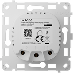 AJAX AJ-LIGHTCORE-2G-VERT - Relé para interruptor inteligente doble vertical - Inalámbrico 868 MHz Jeweller - Alcance de comunicación hasta 1100 m - Alimentación 230 V AC 50 Hz - Sin necesidad de cable neutro - Ajax - LightSwitch LightCore Vertical (2 Gan - imagen 1