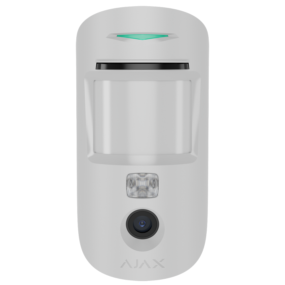 AJAX AJ-MOTIONCAM-AM-PHOD-S-W - Detector con foto bajo demanda - Grado 2 - Ajax Superior / Soporte con tornillo de fijación - Resolución HD / Tecnología HDR - Inalámbrico 868 MHz Jeweller - Antimasking - Rango de detección 12 m - imagen 1