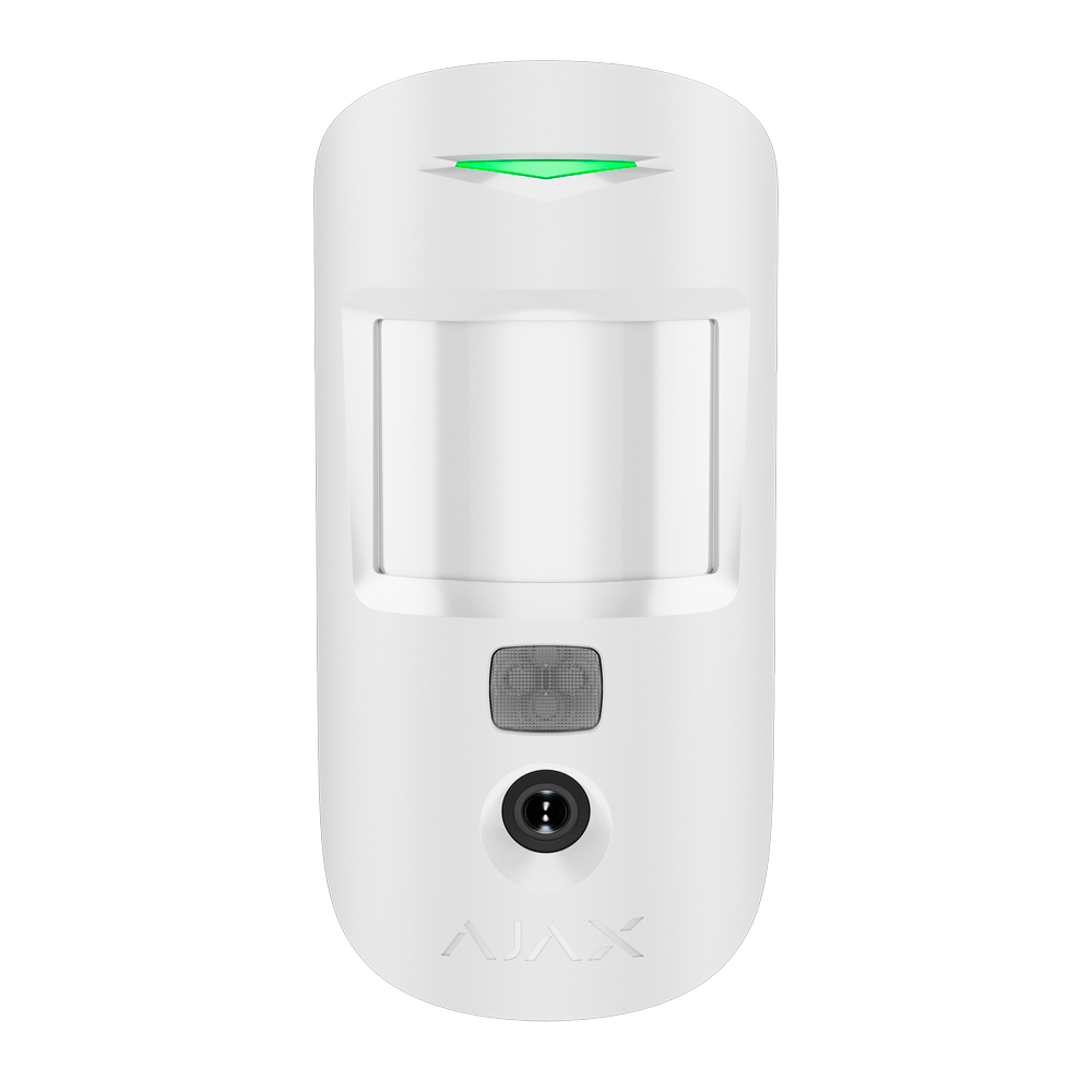 AJAX AJ-MOTIONCAM-HD-PHOD-S-W - Detector con foto bajo demanda - Grado 2 - Ajax Superior / Soporte con tornillo de fijación - Resolución máxima HD - Tecnología HDR - Inalámbrico 868 MHz Jeweller - Rango de detección 12 m - imagen 1