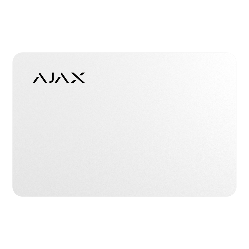 AJAX AJ-PASS-W - Tarjeta de acceso sin contacto - Tecnología Mifare DESFire® - Compatible con KeyPad Plus, KeyPad TouchScreen y - KeyPad Outdoor - Máxima seguridad y rápida identificación de usuarios - Color blanco - imagen 1