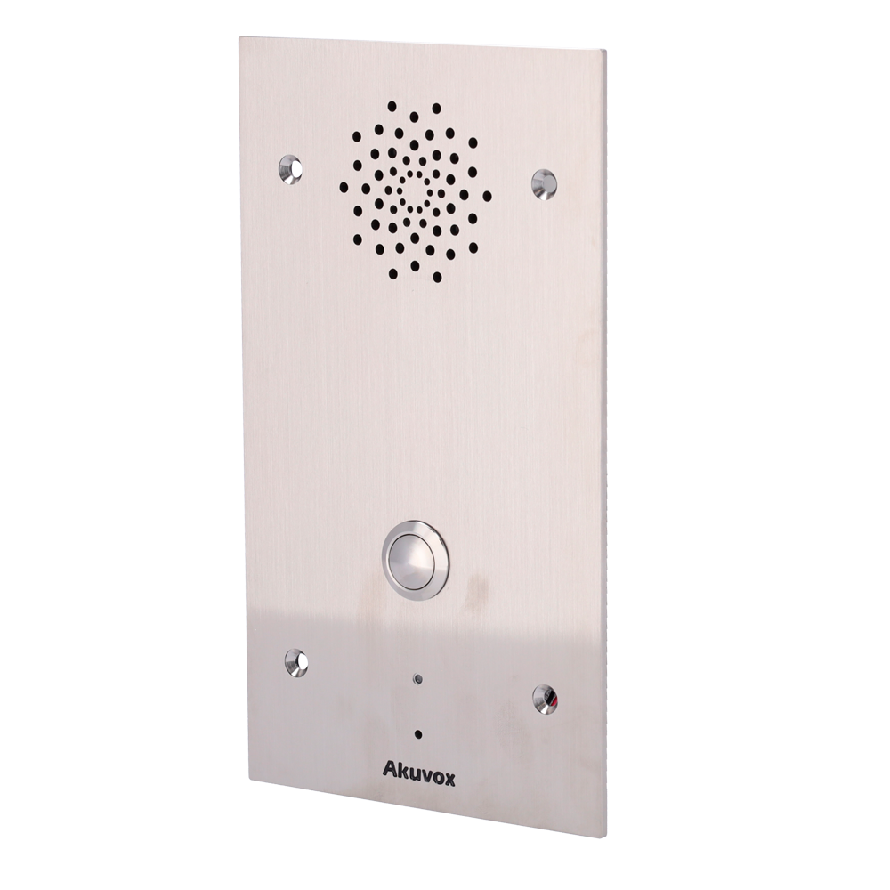 AKUVOX AK-E21A - Portero IP antivandálico IK10 - Audio bidireccional - 2 relés | PoE, SIP Estándar - Interfono de emergencia - Mantenimiento Cloud - Conexión de monitor y placas a través de Cloud - imagen 1