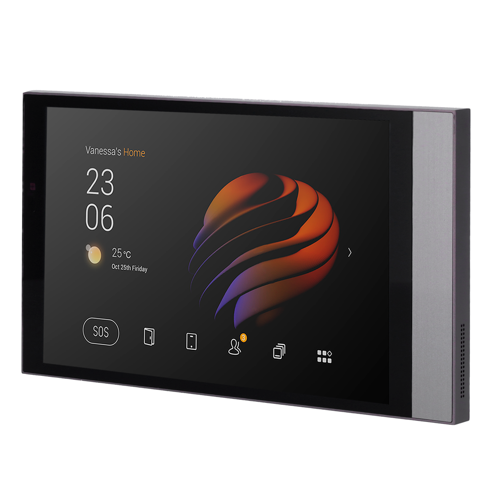 AKUVOX AK-PG71N-R2-EU - Monitor Android 10.0 para domótica - Pantalla TFT de 8" | Aplicaciones de terceros - Audio bidireccional | Monitor de videoportero - TCP/IP, WiFi, Bluetooth, ZigBee, SIP - Sensores ambientales | 2 relés - Conexión a través de - imagen 1