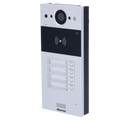 AKUVOX AK-R20B-4B - Videoportero IP en superficie - Cámara 2 Mpx | Audio bidireccional - Apertura con tarjeta EM/MF y NFC | 2 relés - 4 apartamentos | PoE, SIP estándar - Mantenimiento Cloud - Conexión a través de Cloud | Salida 12V - imagen 1