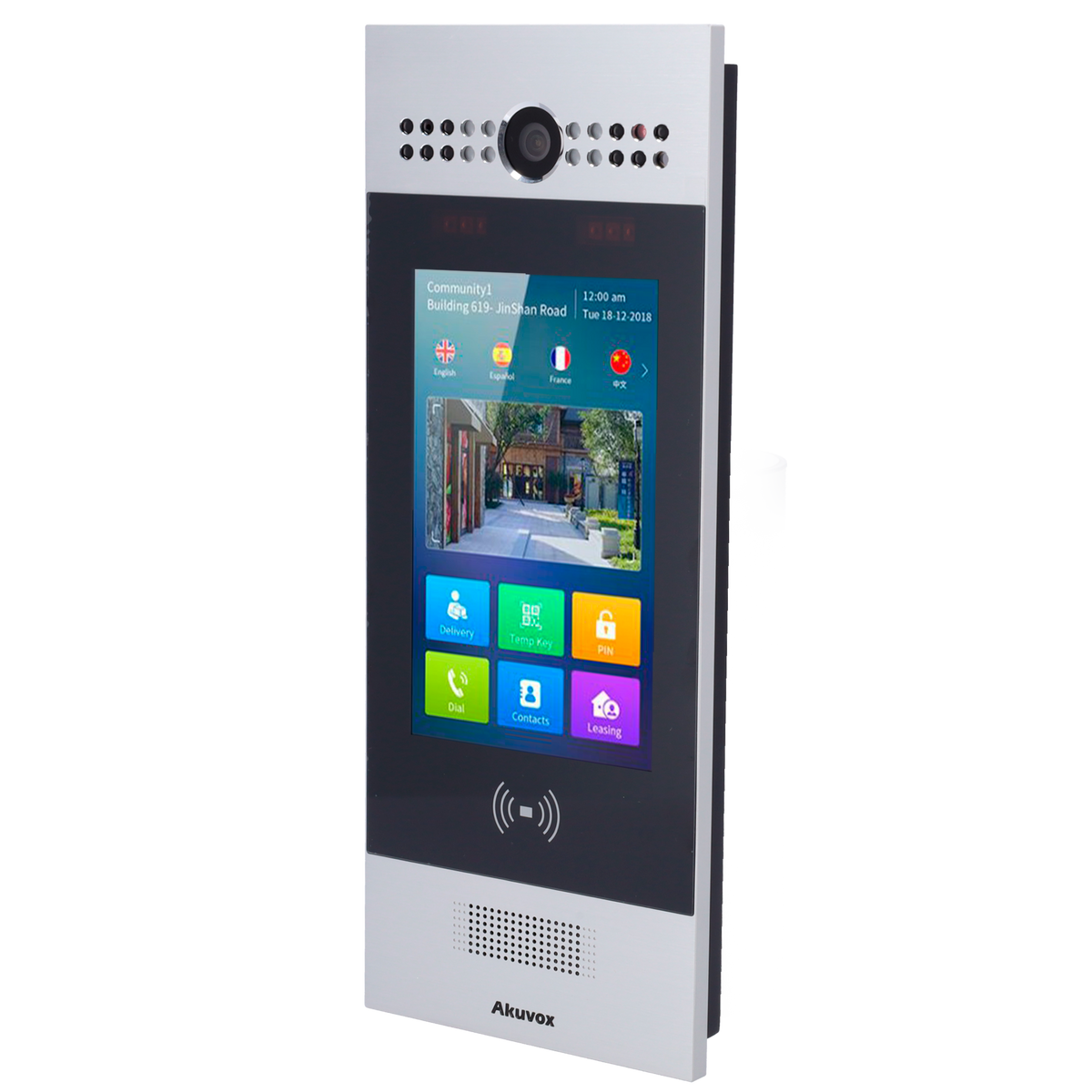 AKUVOX AK-R29S - Videoportero IP - Cámara 3 Mpx | Audio y vídeo bidireccional - Facial, tarjeta, PIN y QR | 3 relés - Apartamentos | PoE+, SIP estándar - Pantalla IPS 7" táctil | Mantenimiento Cloud - Conexión a través de Cloud | Salida 12V - imagen 1