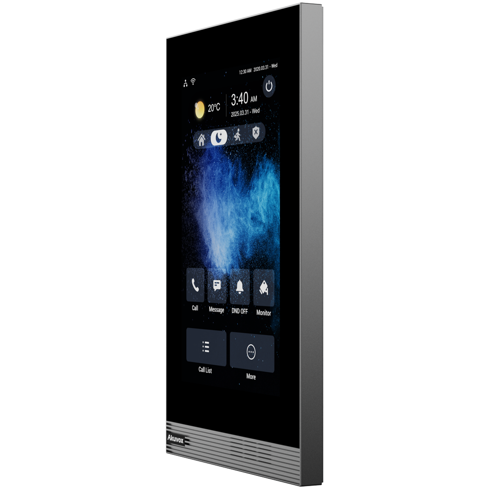 AKUVOX AK-S562W-V - Monitor Linux para videoportero - Pantalla vertical IPS de 7" - Audio bidireccional Crystal Clear | Easy UI - TCP/IP, PoE, WiFi, SIP estándar - Mantenimiento a través de Cloud - Conexión de monitor y placas a través de Cloud - imagen 1