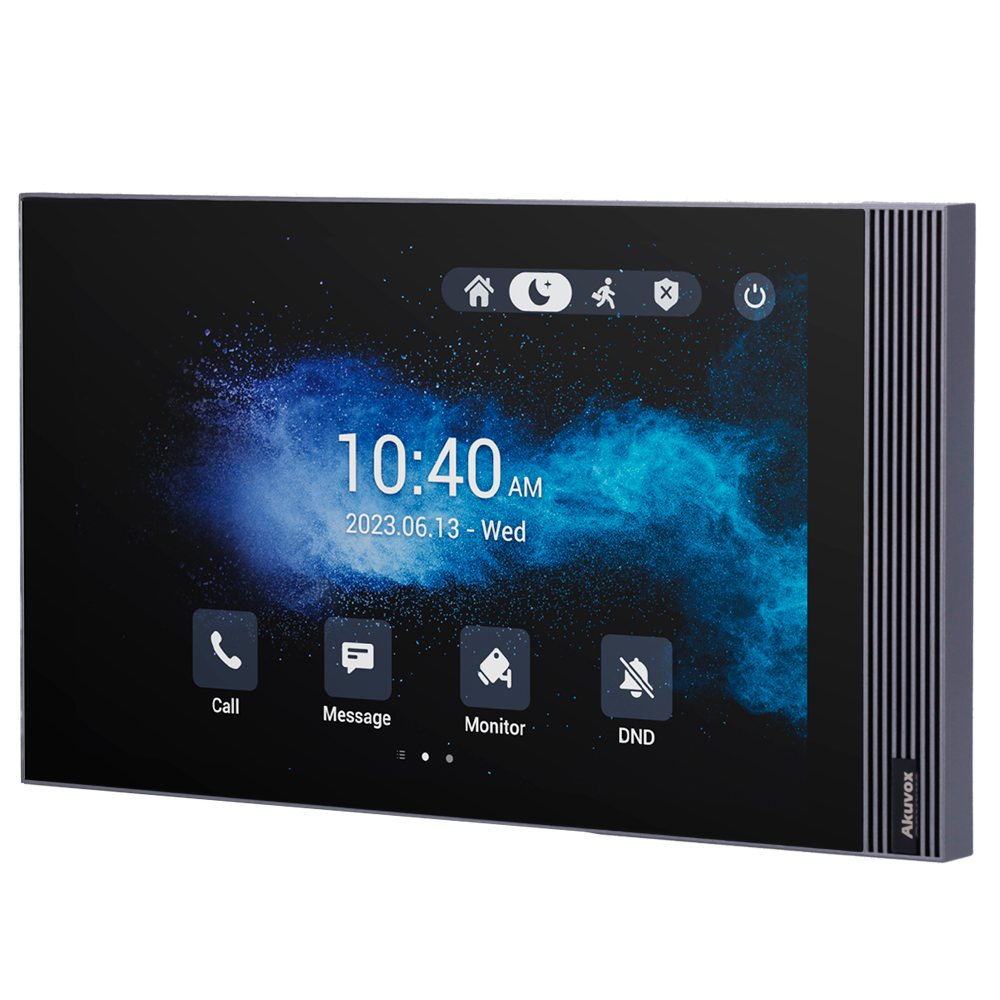AKUVOX AK-S563-S - Monitor Android 12.0 para videoportero - Pantalla IPS de 8" | Montaje en superficie - Audio bidireccional Crystal Clear | Easy UI - TCP/IP, PoE, SIP estándar - Mantenimiento Cloud | APPs de terceros - Conexión de monitor y placas a - imagen 1