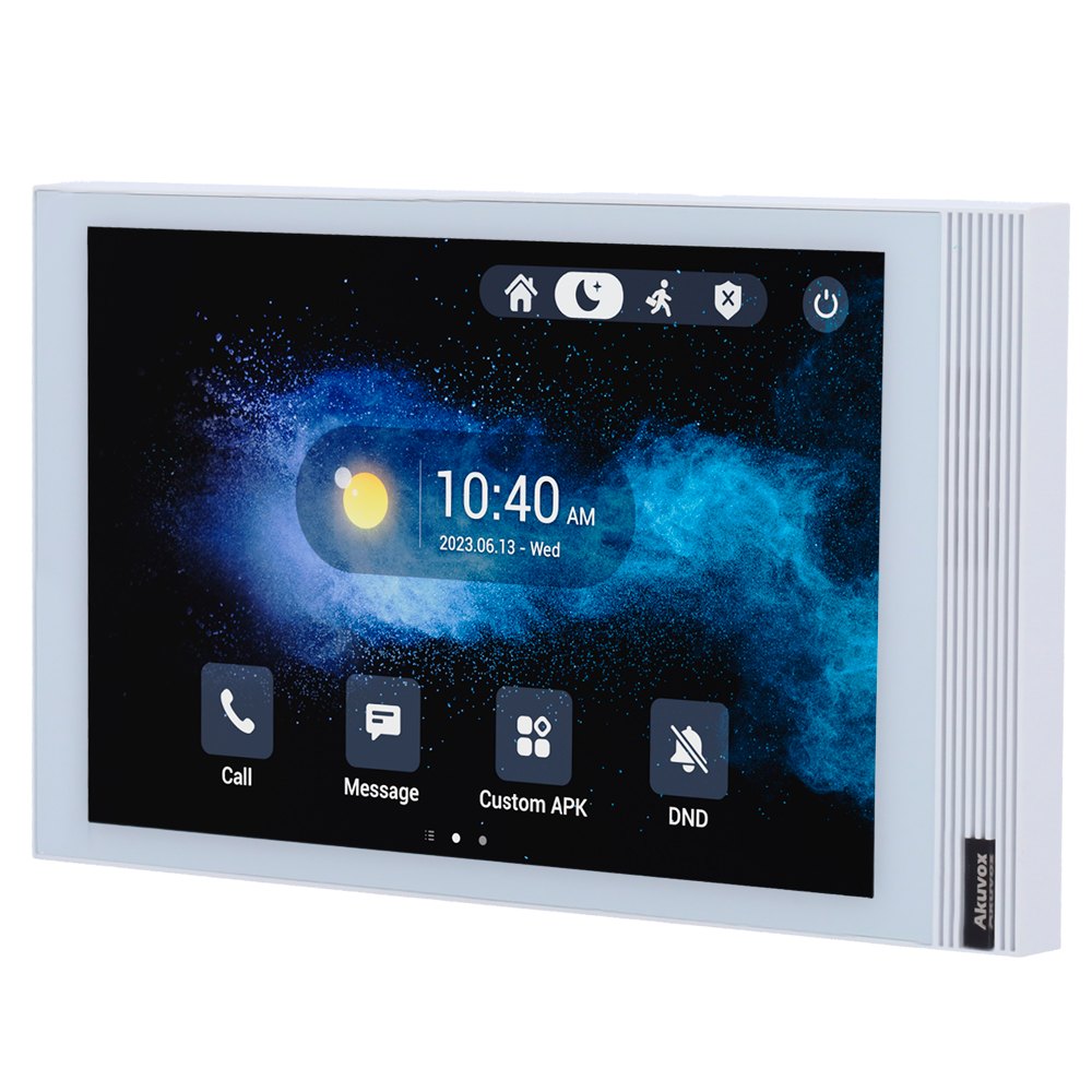 AKUVOX AK-S563-WHITE - Monitor Android 12.0 para videoportero - Pantalla IPS de 8" - Audio bidireccional Crystal Clear | Easy UI - TCP/IP, PoE, SIP estándar - Mantenimiento Cloud | APPs de terceros - Conexión de monitor y placas a través de Cloud - imagen 1