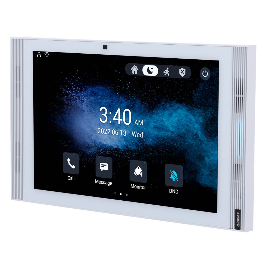 AKUVOX AK-S567-WHITE - Monitor Android 12.0 para videoportero - Pantalla IPS de 10" - Audio bidireccional Crystal Clear | Easy UI - TCP/IP, PoE, SIP estándar - Mantenimiento Cloud | APPs de terceros - Conexión de monitor y placas a través de Cloud - imagen 1