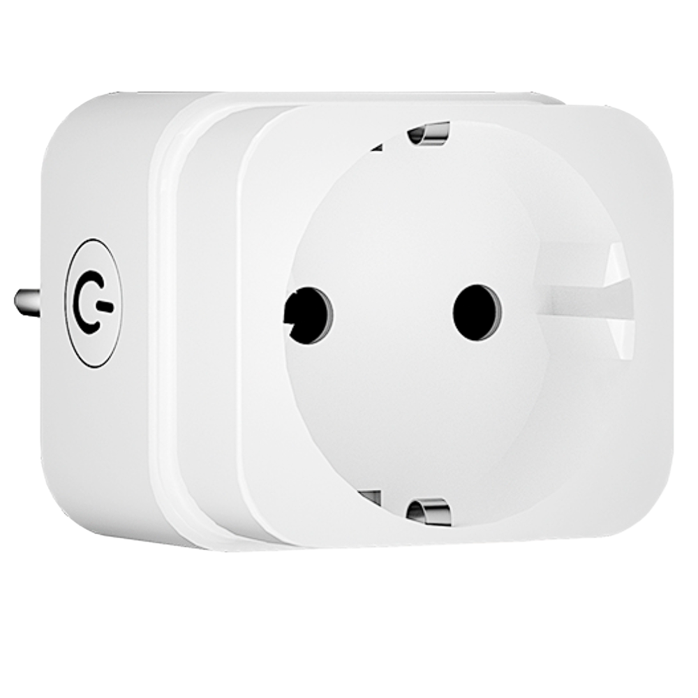 AKUVOX AK-SM-PW732-EZ - Enchufe inteligente - ZigBee 3.0 - Carga máxima 16 A - Estadísticas de consumo - Temporizador y calendario - Compatible con APP BelaHome